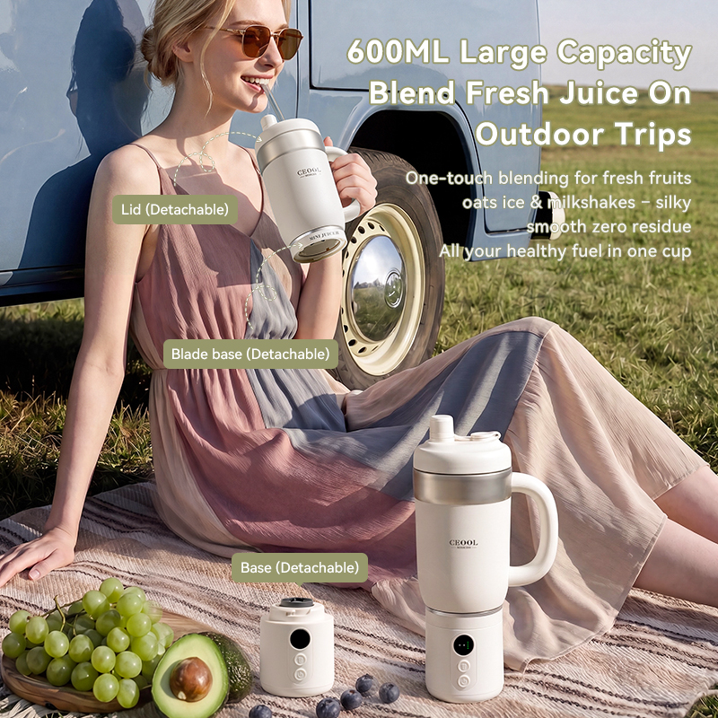 CEOOL FT811 portable blender, 600ml large capacity, detachable design for outdoor trips, OEM