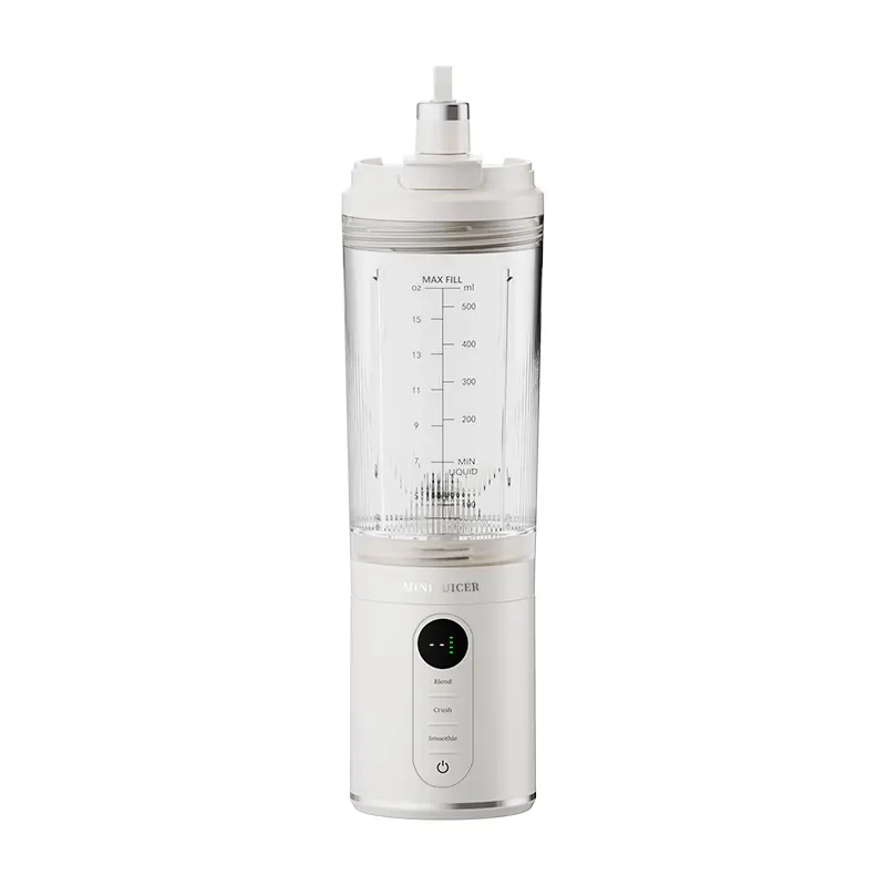 CEOOL FT612B 白色便携式榨汁机，120W 11.1V, 500ml，USB 充电，支持 OEM/ODM 的小型家用电器