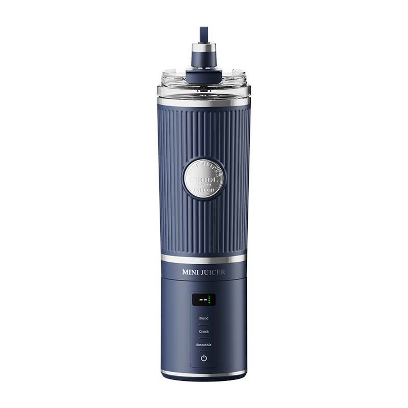 CEOOL FT611 portable blender navy blue, 500ml double wall vacuum insulated tumbler, rechargeable juicer cup OEM ODM