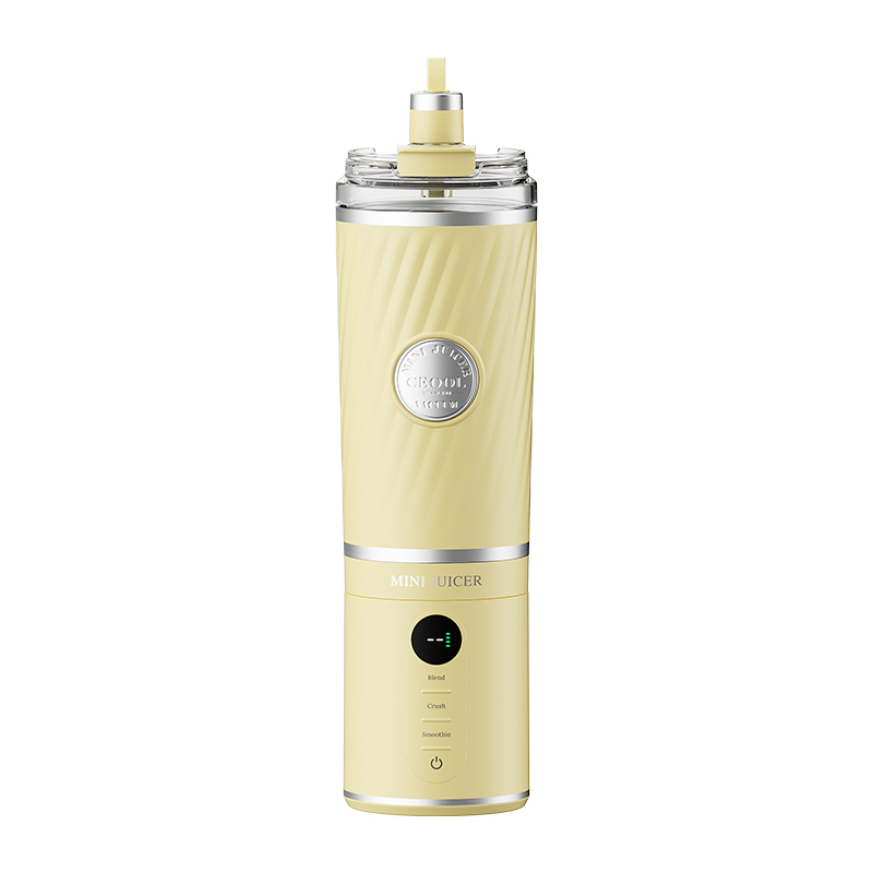 CEOOL FT612 portable blender yellow color, 500ml insulated juicer cup, USB rechargeable, OEM ODM custom