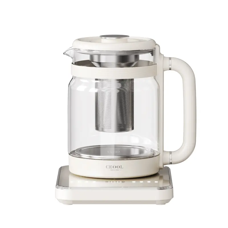 CEOOL BL007 多色多功能电养生壶，1.5L 玻璃数字茶壶配茶滤，支持 OEM/ODM