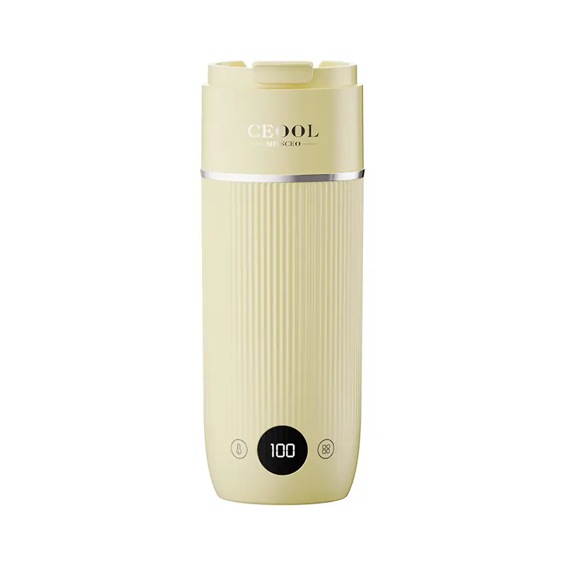 CEOOL CLS1501 cream yellow portable boiling cup,450ml SUS304 liner,portable electric kettle,OEM ODM small home appliance