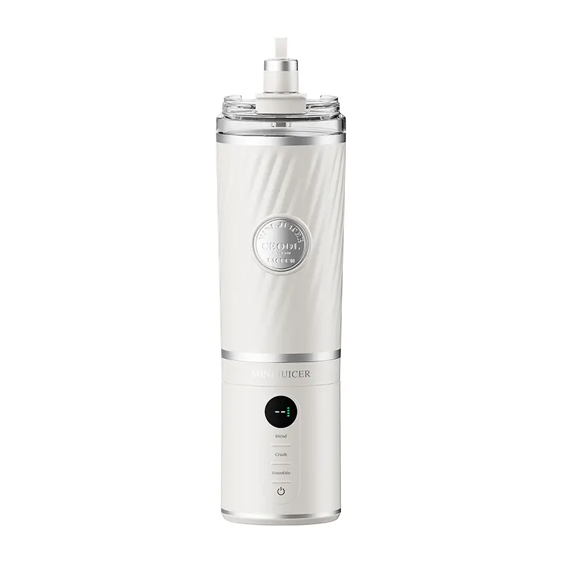 CEOOL FT12 便携式榨汁机，白色，500ml 保温杯身，USB 充电，支持 OEM/ODM 定制