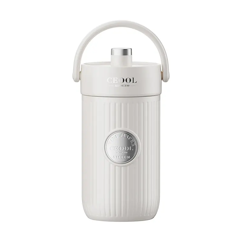 CEOOL ZK13 极简白真空保温榨汁杯，可充电便携果昔机，OEM/ODM 小家电