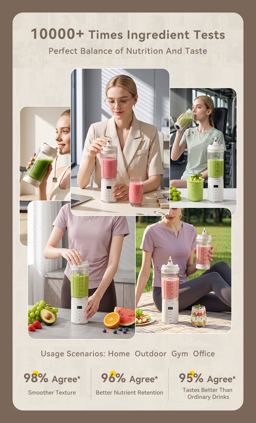 CEOOL GC-FT611B split juicer multi-scene application home outdoor gym office, OEM ODM