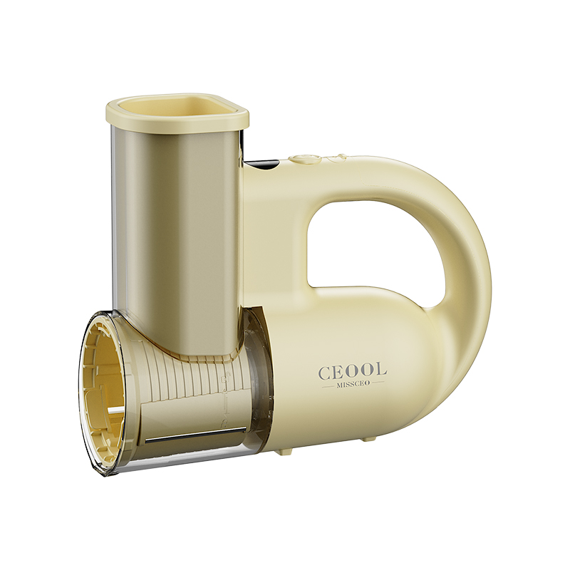 CEOOL QC302D 无线电动切菜器（黄色），可充电厨房食物切割机