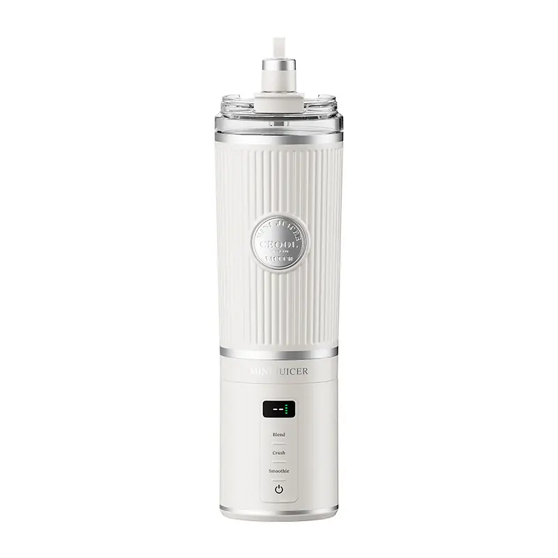 CEOOL FT611 便携式榨汁机，白色，500ml 双层真空保温杯，可充电，支持 OEM/ODM