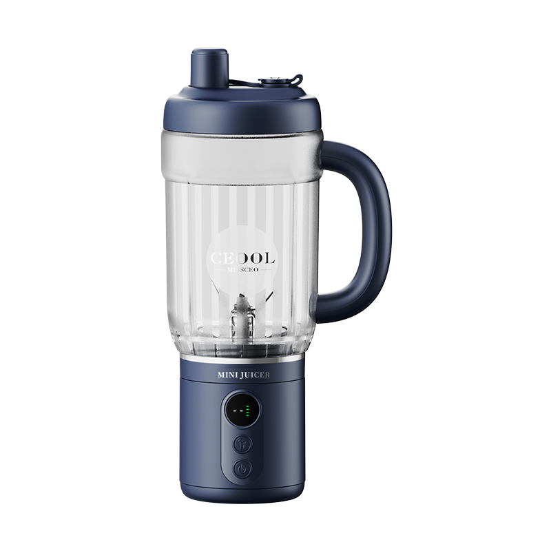 CEOOL FT811B 便携式榨汁机 120W 11.1V, 600ml，可拆卸刀组，海军蓝，支持 OEM/ODM