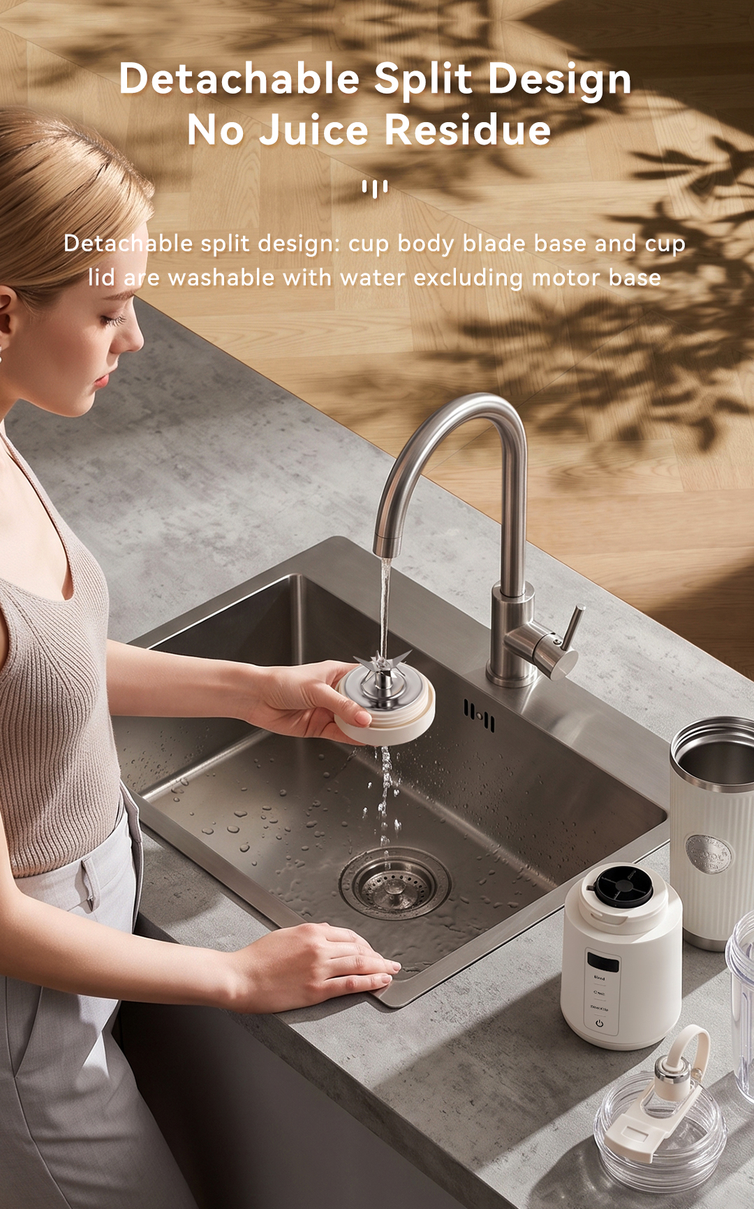 CEOOL GC-FT611 detachable split juicer design, easy wash, no juice residue, OEM ODM