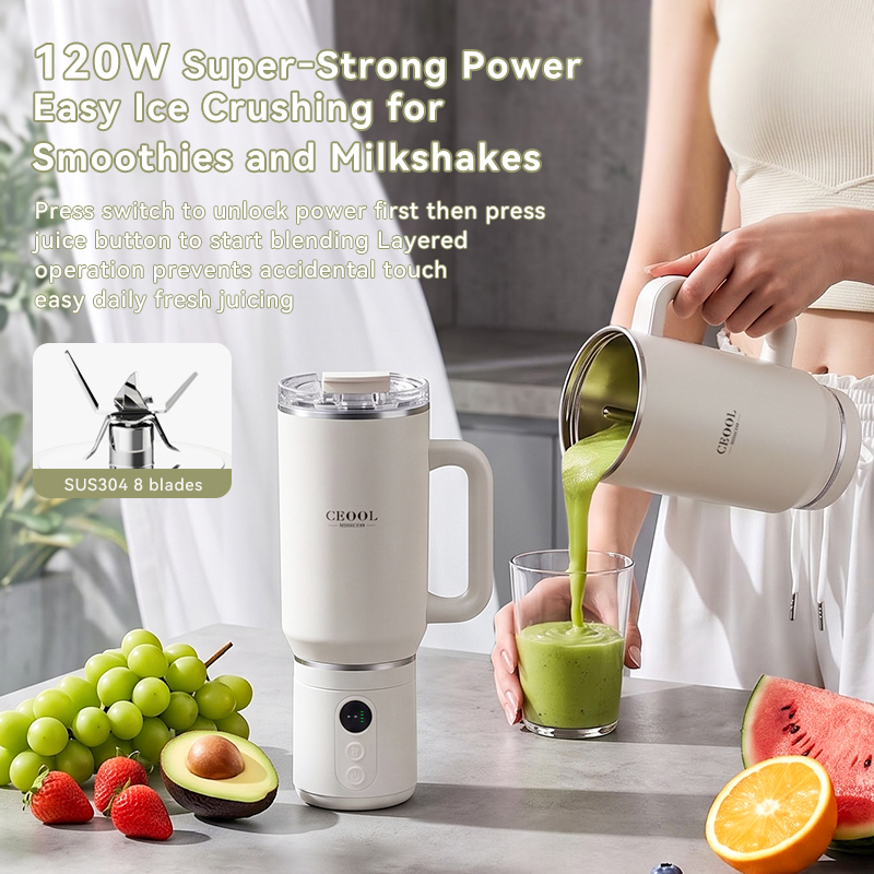 CEOOL FT855 portable juicer blender ice crushing & smoothie making demo, OEM ODM small home appliance