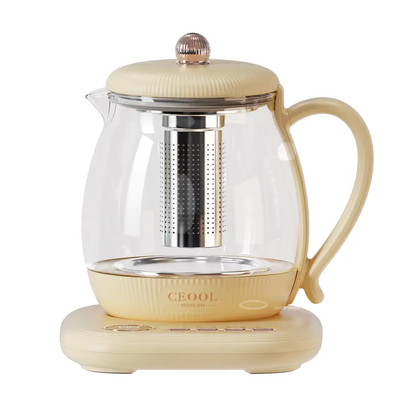CEOOL GC-674 养生壶，800ml 玻璃电茶壶，配 SUS304 滤网，家用草本茶饮机
