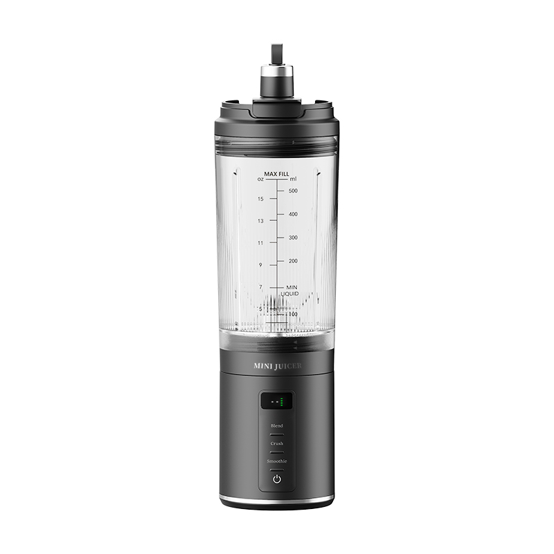 CEOOL FT611B black portable juicer blender,11.1V,500ml USB rechargeable cup,detachable blade base,OEM ODM