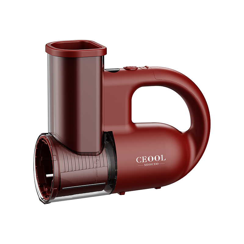 CEOOL QC302D 无线电动切菜机，红色，可充电厨房食品切割器