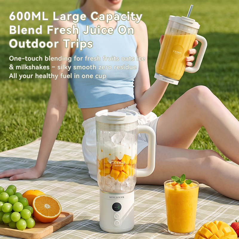 CEOOL FT833B 600ml 便携式榨汁杯，大容量可充电搅拌机，适用于户外旅行，支持 OEM
