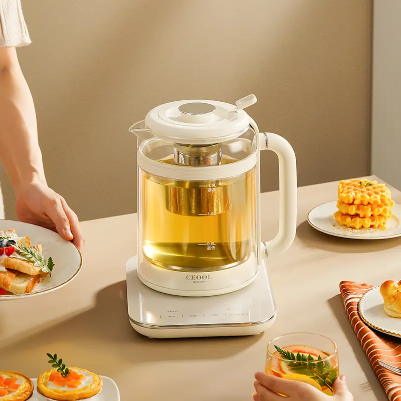 CEOOL BL006 多功能玻璃养生壶 1.5L,家用煮茶煲汤电炖锅,支持 OEM/ODM